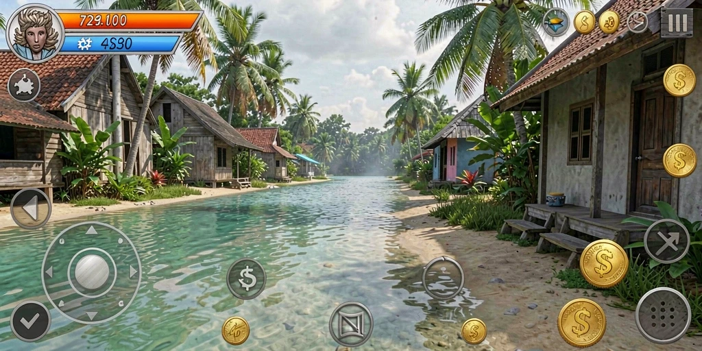 Mode multiplayer yang memungkinkan bermain dengan teman.
