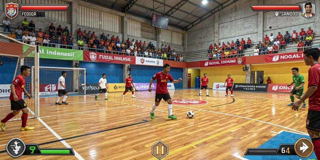 Screenshot dari level permainan yang seru dan menantang.