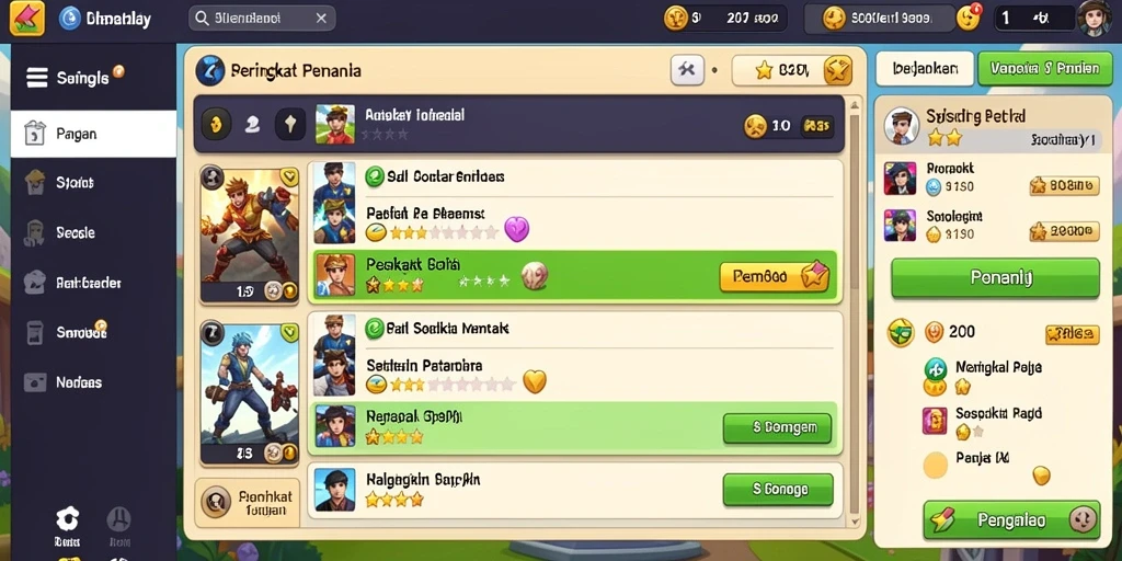 Sistem reward yang memberi hadiah kepada pemain.