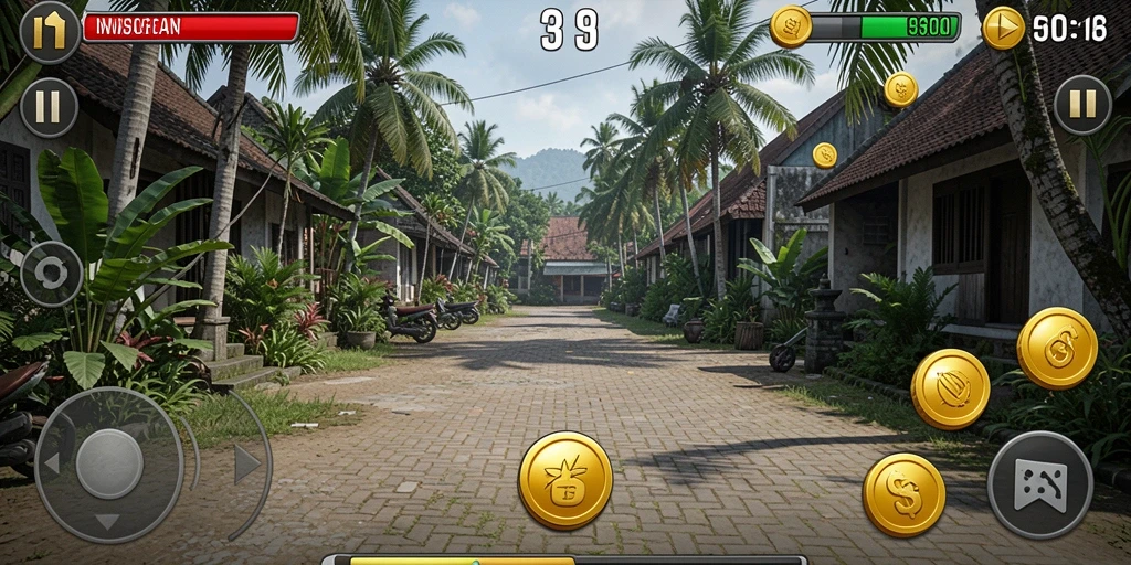 Screenshot menunjukkan menu kustomisasi karakter yang menarik.