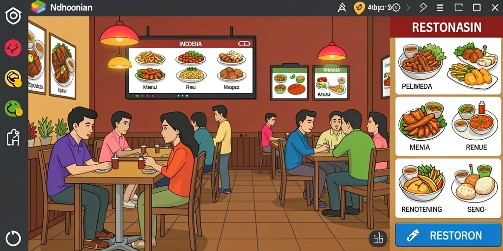 Grafik yang menarik dan penuh warna.