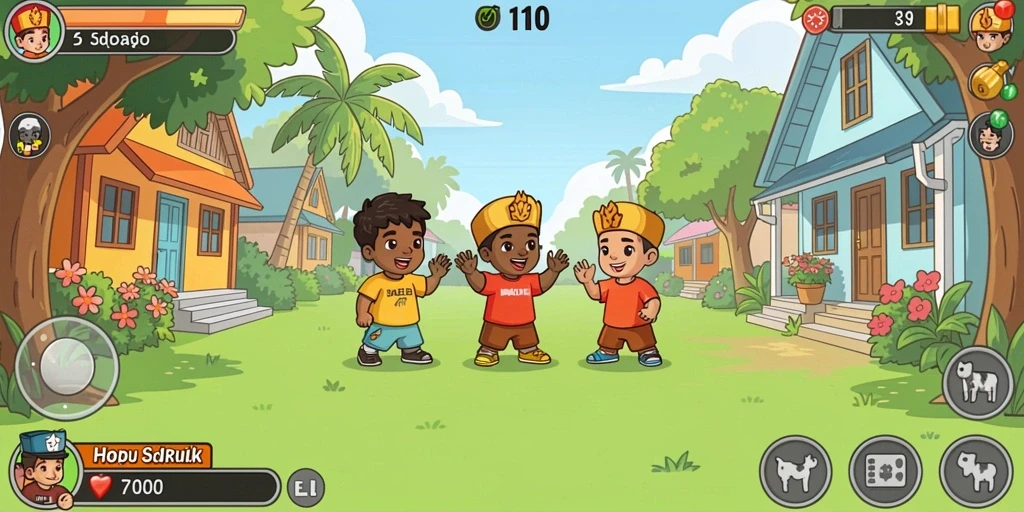 Fitur multiplayer yang memungkinkan bermain bersama teman dengan mudah.